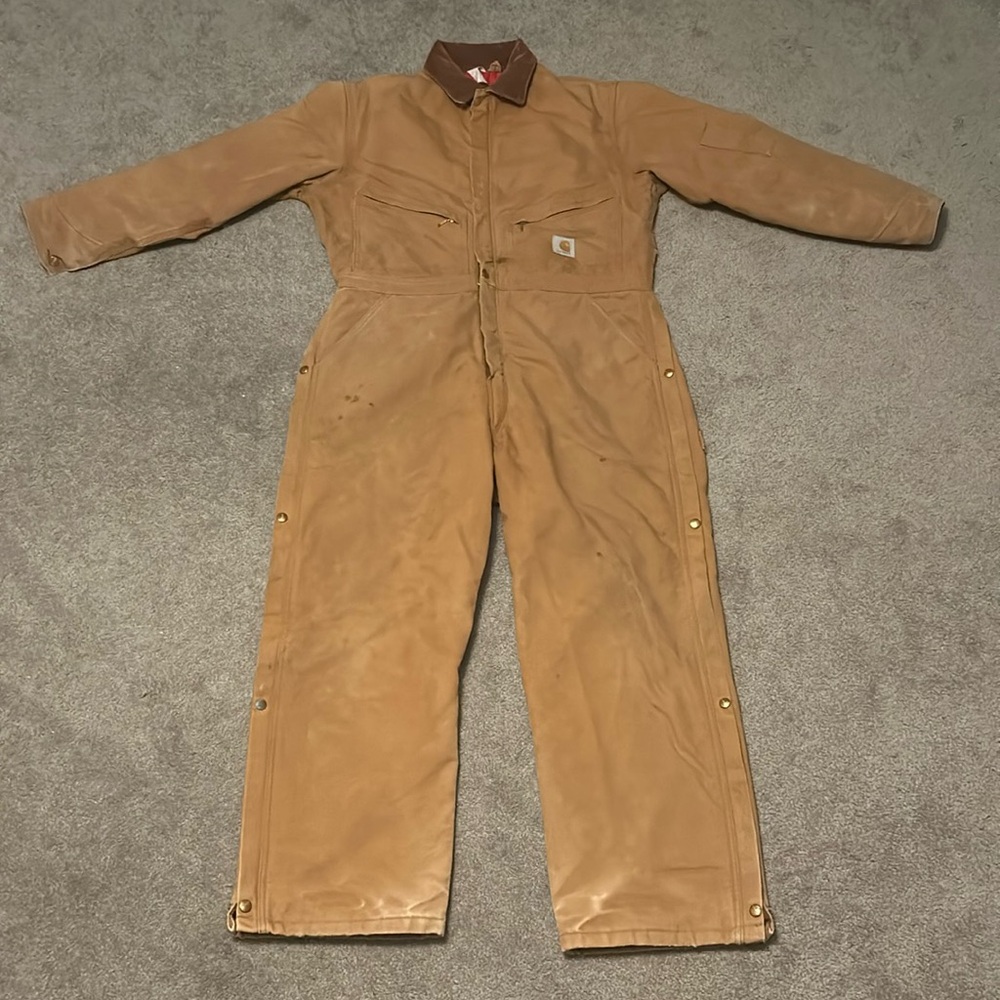 Brown carhartt coveralls great condition